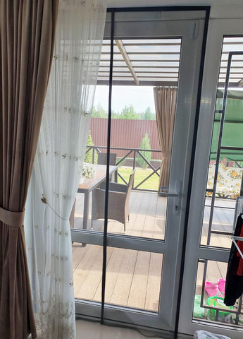 Москитная сетка для дверей Антипыль (на магнитах) 110*200 см Clip-on (258189862)