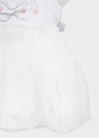 Белое боди-платье Mini born (258202260)