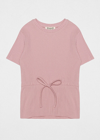 Пудровий літній літній костюм з штанами для дівчинки Smile