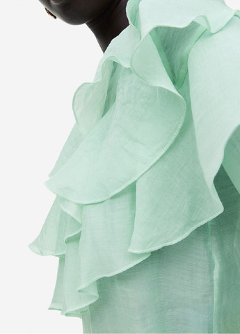 Светло-зеленая демисезонная блузка H&M