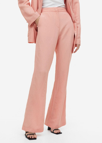 Персиковые классические демисезонные брюки H&M