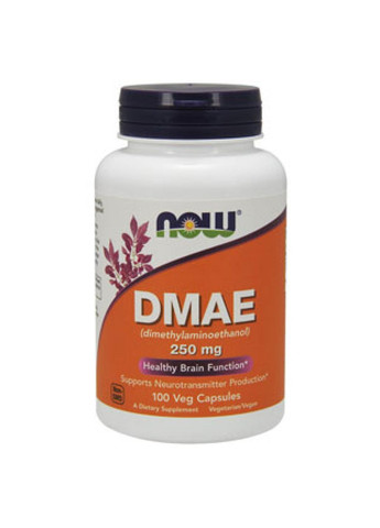 Аминокислота для лучшей работы мозга Dmae 250mg - 100vcaps Now Foods (258191567)