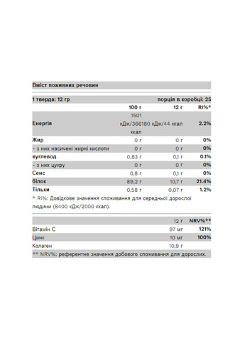 Колаген комплекс для красивої та здорової шкіри і гнучних суглобів Collagen LIGHT - 300g Lemonade Pure Gold Protein (258191906)