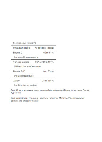 Железо для поддержания уровня гемоглобина в крови Easy Iron 28 mg (Iron Glycinate) – 90 Capsules Puritans Pride (258191699)