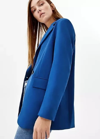 Синий женский жакет Bershka -