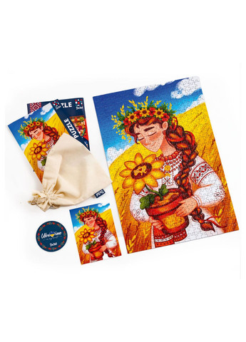 Пазл Украинская девушка с подсолнухом DT500-05 De.tail (258210489)