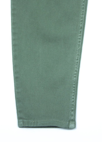 Зеленые демисезонные мом фит джинсы на резинке для девочек мом зеленые Altun