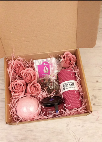 Подарочный набор Розовое наслаждение, подарок на день рождения, жене, девушке, подруге, сестре, маме. 8-1159 Кукумбер (258260922)