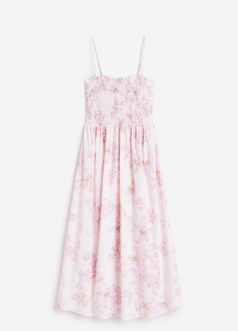 Молочна кежуал сукня H&M з квітковим принтом