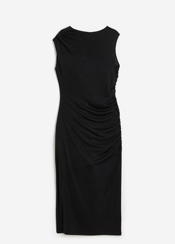 Чорна кежуал сукня H&M в смужку