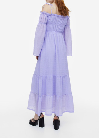Світло-фіолетова кежуал сукня H&M однотонна