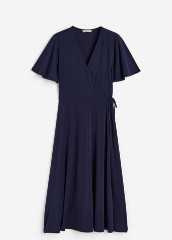 Темно-синя ділова сукня H&M однотонна