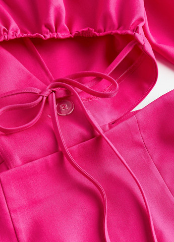 Розовое деловое платье H&M однотонное