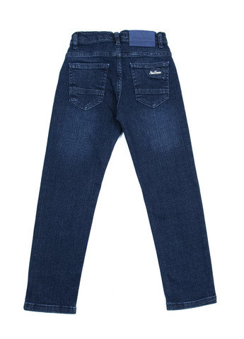 Темно-синие демисезонные прямые джинсы для мальчиков прямые темно-синие Altun
