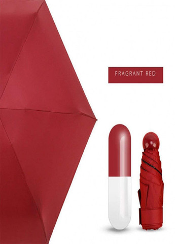 Компактный портативный зонтик в капсуле-футляре Красный VTech (258243774)
