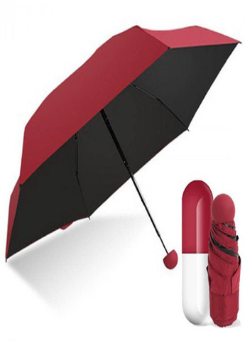 Компактна портативна парасолька в капсулі-футлярі Червона VTech (258235165)