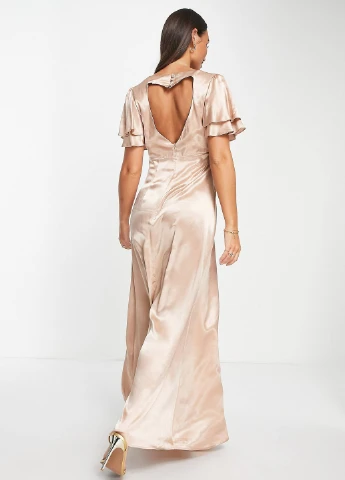 Бежевое платье Topshop