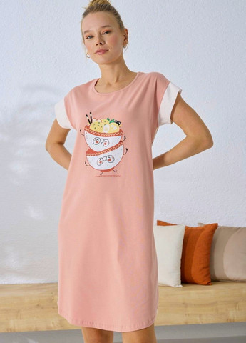 Персикова сорочка нічна жіноча Sevim