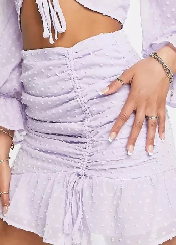 Сиреневая юбка Missguided