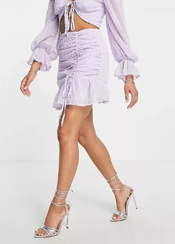 Сиреневая юбка Missguided