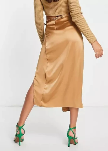 Бежевая юбка Topshop