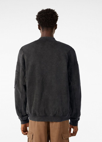 Кофта бомбер трикотажна на блискавці Bershka 6886 127 gr (258297762)