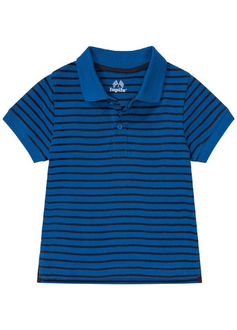 Серо-синяя детская футболка-поло (2 шт.) для мальчика Lupilu в полоску