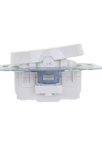 Вимикач двоклавішний білий WB-2V2 Wh Brille (258288855)