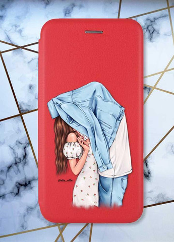 Чехол-книжка с рисунком для Samsung Galaxy A32 Красный; Поцелуй (принт 33) G-Case (258288335)