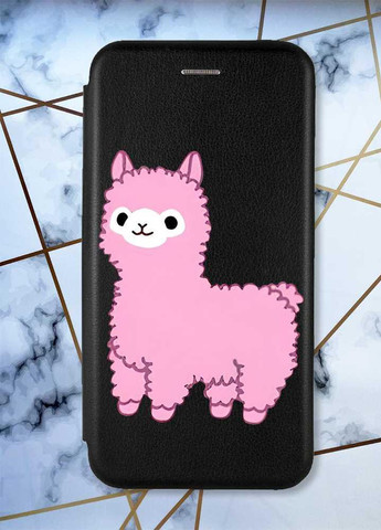 Чохол-книжка з малюнком для Samsung Galaxy A72 (A725) Чорний; Лама рожева (принт 100) G-Case (258289390)