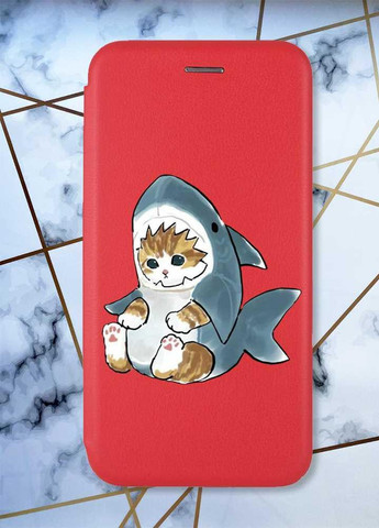 Чехол-книжка с рисунком для Samsung Galaxy A52 (A525) Красный; Котёнок (принт 120) G-Case (258288978)