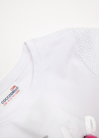 Белая футболка Coccodrillo