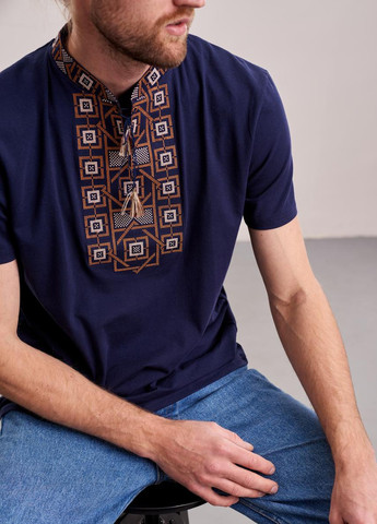 Трикотажна чоловіча футболка "Оберіг" MEREZHKA (258289853)