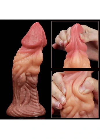 Фаллоимитатор монстр Dual layered Platinum Silicone Plug 7.0 Lovetoy (258291111)