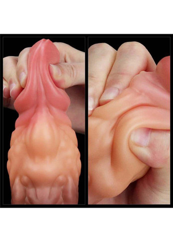 Фаллоимитатор монстр Dual layered Platinum Silicone Plug 7.0 Lovetoy (258291111)