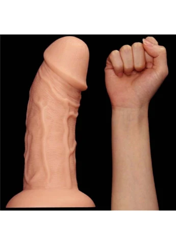 Фаллоимитатор гигант телесный Realistic Curved Dildo 9.5 Lovetoy (258290986)