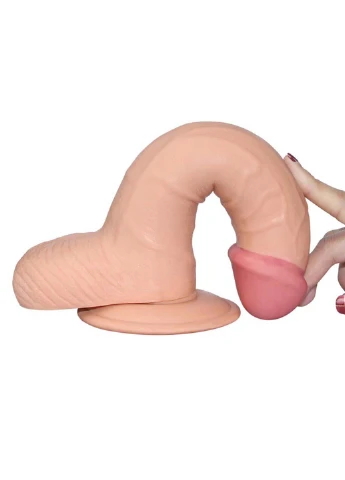 Фаллоимитатор-реалистик на присоске The Ultra Soft Dude 8.8 Lovetoy (258291117)