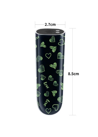 Компактный вибратор Rechargeable Glow-in-the-dark Heart Massager Lovetoy (258290905)