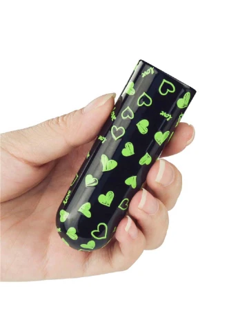 Компактный вибратор Rechargeable Glow-in-the-dark Heart Massager Lovetoy (258290905)