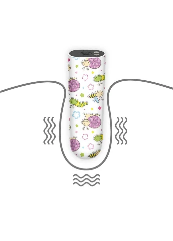 Компактный вибратор с принтом Rechargeable Snails Massager Lovetoy (258291086)