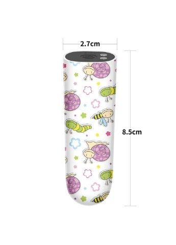 Компактный вибратор с принтом Rechargeable Snails Massager Lovetoy (258291086)