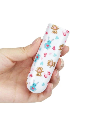 Компактный вибратор с принтом Rechargeable Bear Massager Lovetoy (258290901)