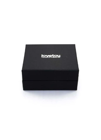 Большая металлическая пробка с бордовым пушком Pompon Metal Plug Large Silver Lovetoy (258291123)