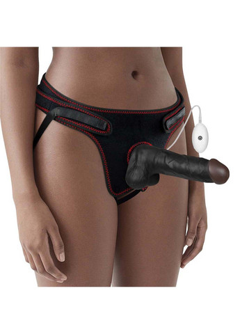Страпон на ремешках Vibrating Easy Strapon Set 7.5 Lovetoy (258290934)