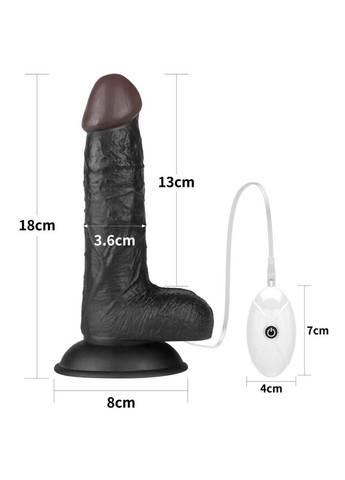 Страпон на ремешках Vibrating Easy Strapon Set 7.0 Lovetoy (258290940)