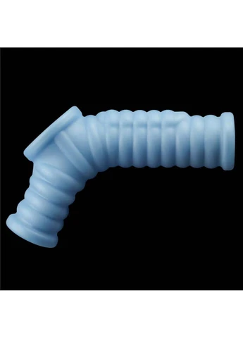 Насадка на пенис Vibrating Wave Knights Ring with Scrotum Sleeve Blue Lovetoy (258291098)
