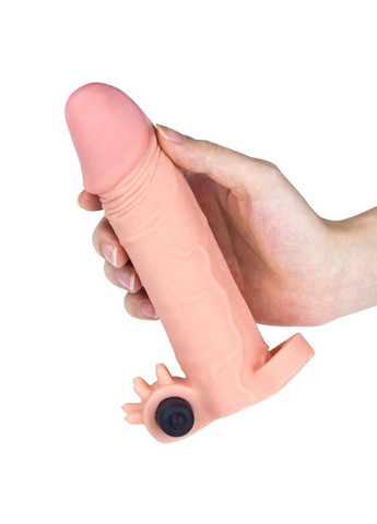Супер реалистичная насадка с вибропулей Pleasure X Tender Vibrating Penis Sleeve Lovetoy (258291139)