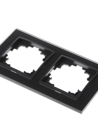 Рамка двойная черная (стекло) NB-2F bk Brille (258292003)