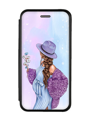 Чехол-книжка с рисунком для Samsung Galaxy А10 (2019) А105 Чёрный; В ожидании мальчика (принт 222) G-Case (258307703)