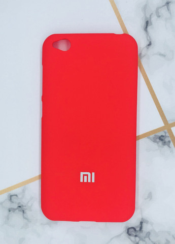 Силиконовый матовый чехол Silicone Case для Xiaomi Redmi Go Красный Creative (258305720)
